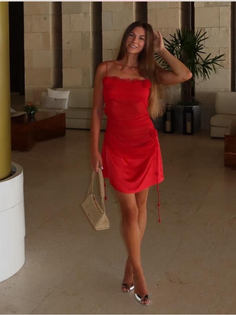 For Love and Lemons Angela Chiffon Mini Dress